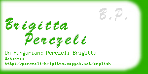 brigitta perczeli business card